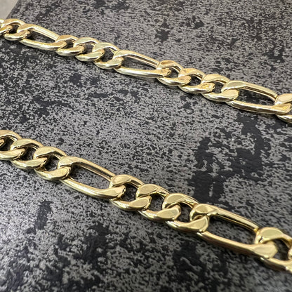 14 karaats gouden figaro schakel ketting prachtig model 5,76 mm 60 cm