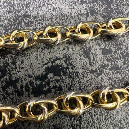 14 karaat gouden ketting prachtig schakel