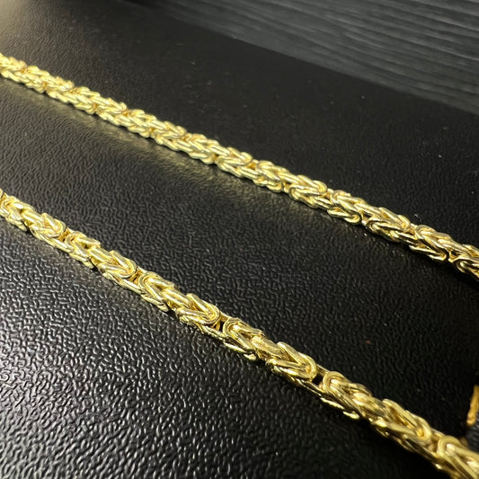 14 karaat gouden koningsketting prachtig schakel