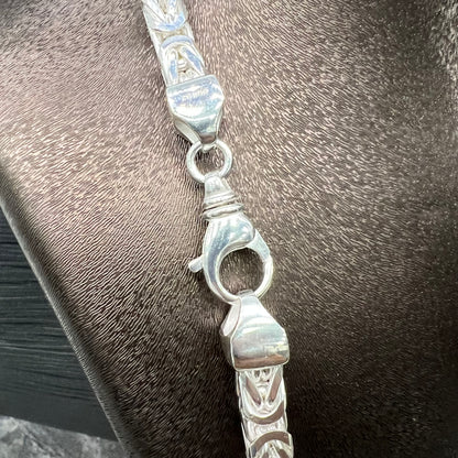 Zilveren koningsketting massief 925 Silver